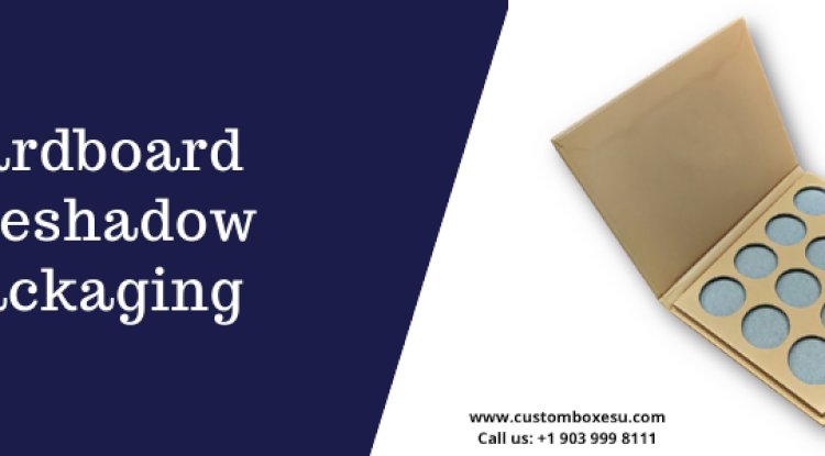 Cardboard eyeshadow packaging with unique designs
