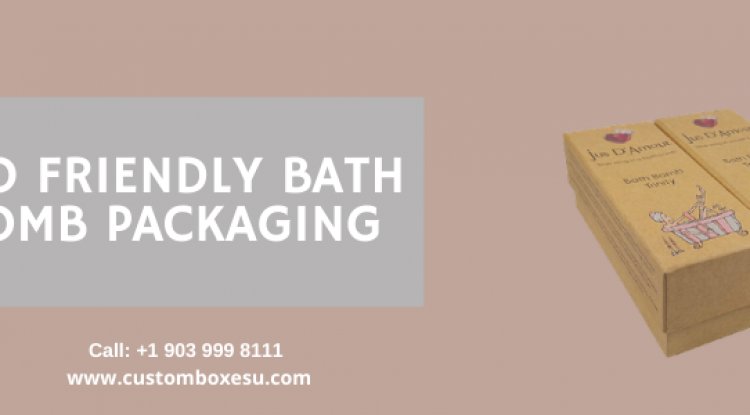 Eco friendly bath bomb packaging with Printed logo & Design in USA
