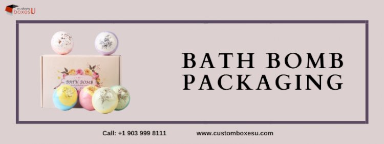 Bath bomb packaging with Printed logo & Design in USA